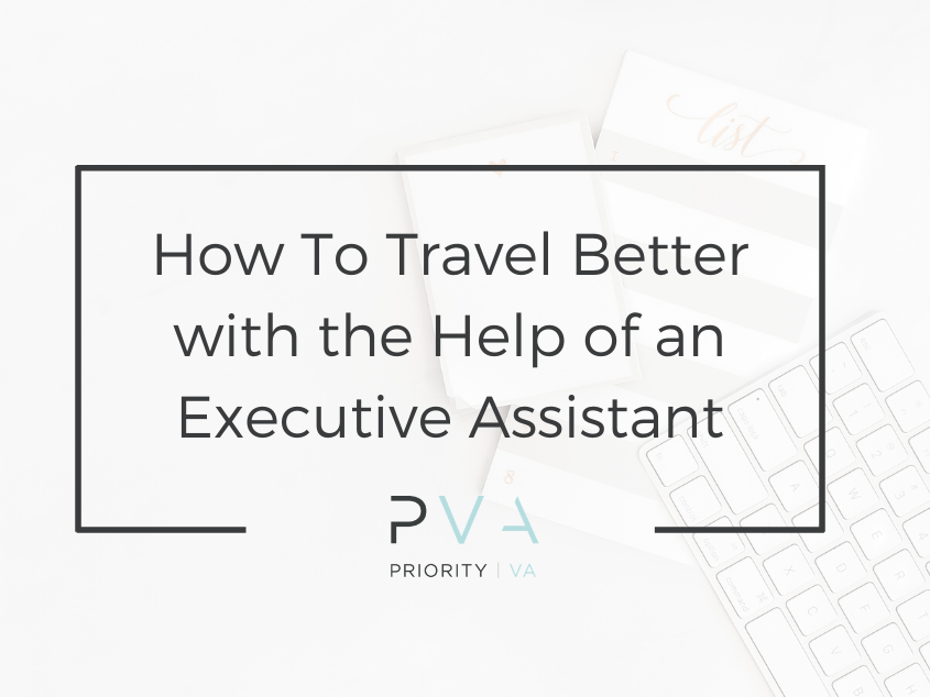 executive assistant travel responsibility